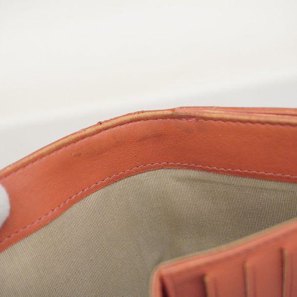 Chanel Matelasse Brilliant Wallet in Orange Patent Leather with Silver Hardware - Picture 7 of 10